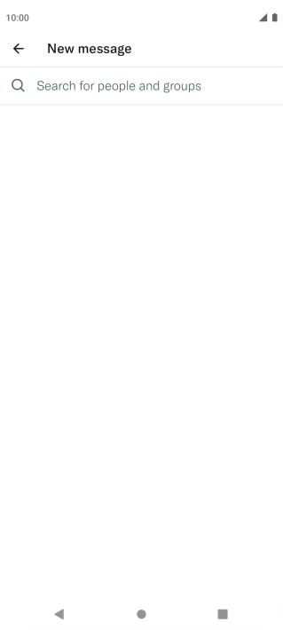 Press the search field.