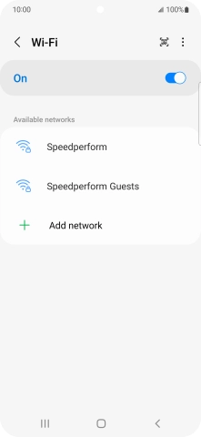 Press the required Wi-Fi network. Press the required Wi-Fi network.