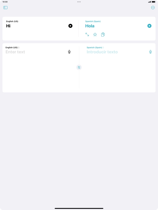 Press the screen size icon.