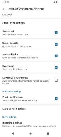 Press the field next to 