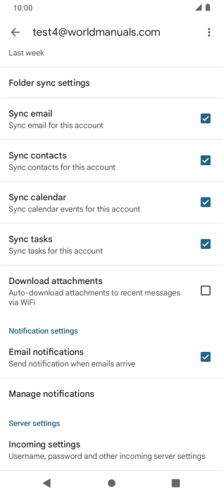 Press the field next to 