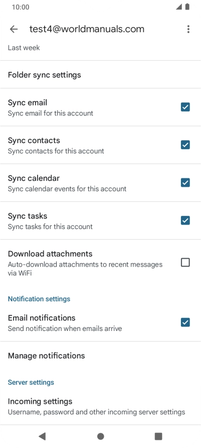 Press the field next to 