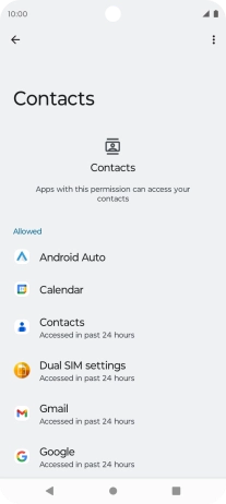Press the required app. Press the required app.