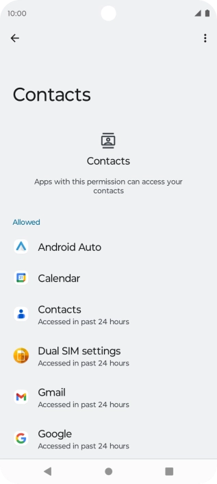 Press the required app. Press the required app.