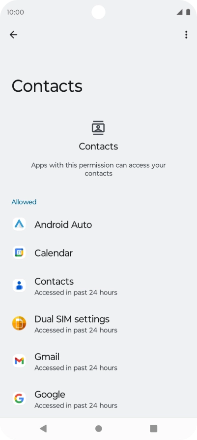 Press the required app. Press the required app.