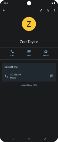 Press the Home key to return to the home screen.