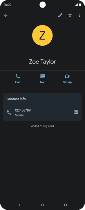 Press the Home key to return to the home screen.