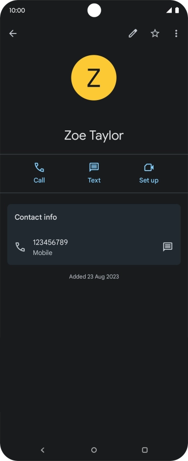 Press the Home key to return to the home screen.