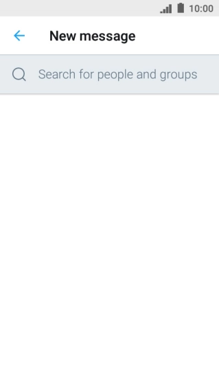 Press the search field.