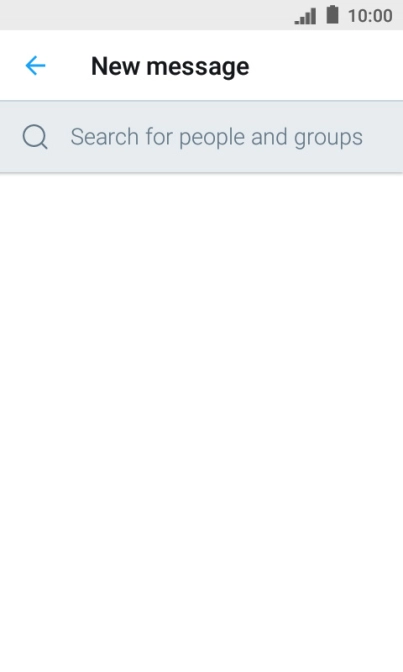 Press the search field.