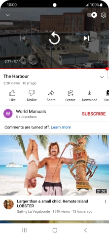 Press the Home key to return to the home screen. Press the Home key to return to the home screen.