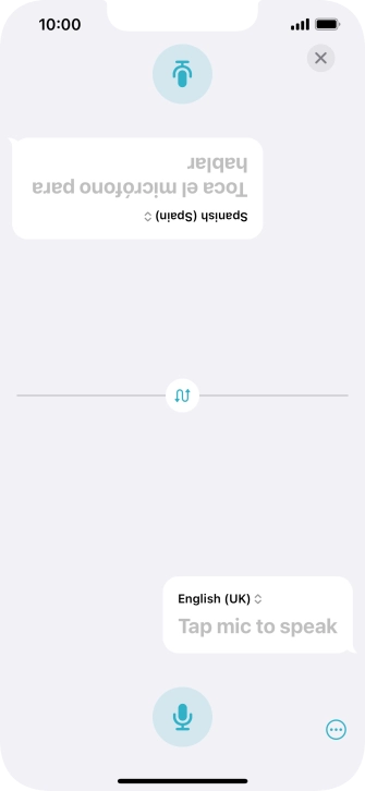 Press the end icon to end two-way view.