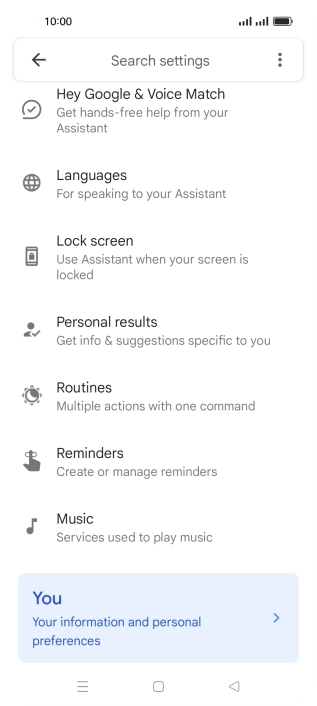 Press Hey Google & Voice Match.