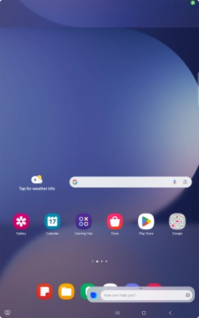 Say, in your own words, what you would like your tablet to do. OPEN [app], CALL [contact], SEARCH THE WEB FOR [information].