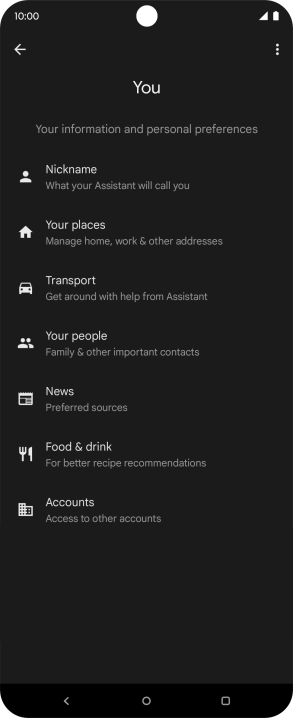 Press the Home key to return to the home screen.