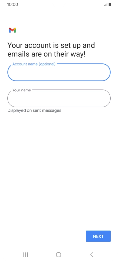 Press the field below 