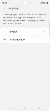Press Add language. Press Add language.