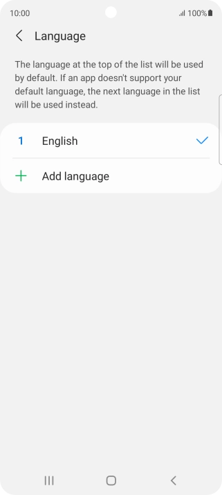 Press Add language. Press Add language.
