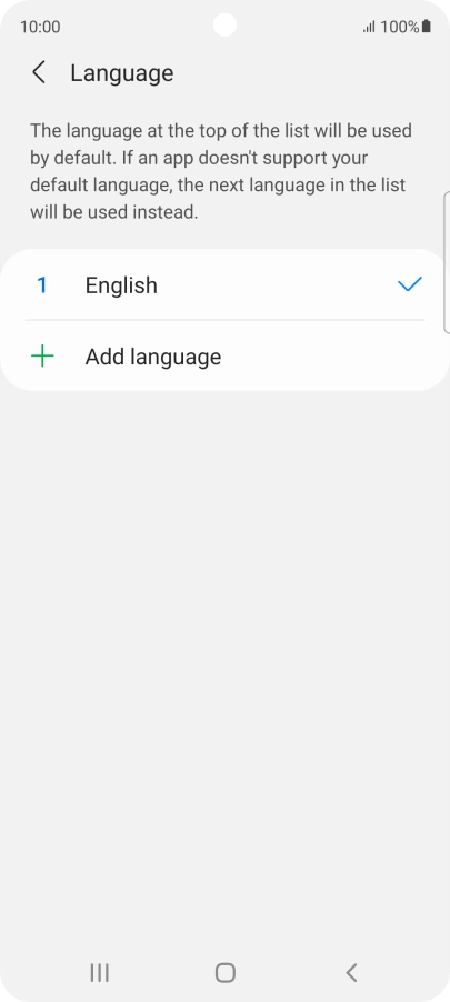 Press Add language. Press Add language.