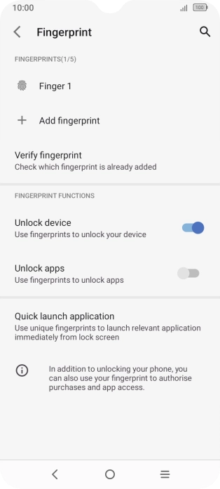 Press the indicators to turn the function on or off.