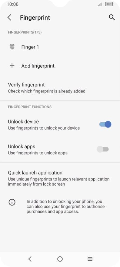 Press the indicators to turn the function on or off.