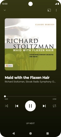 Press arrow right to go to the next audio file.