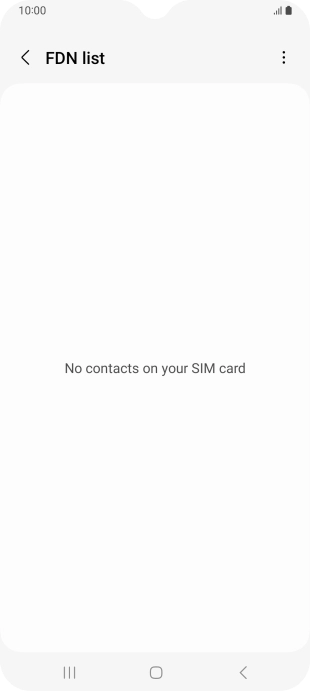 Press the menu icon.