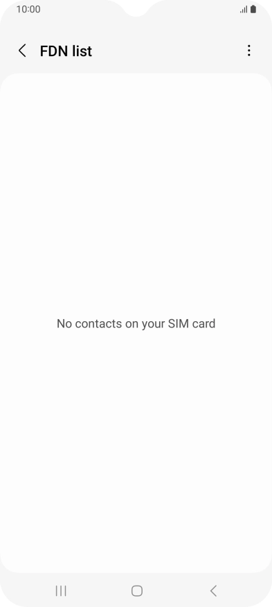 Press the menu icon.