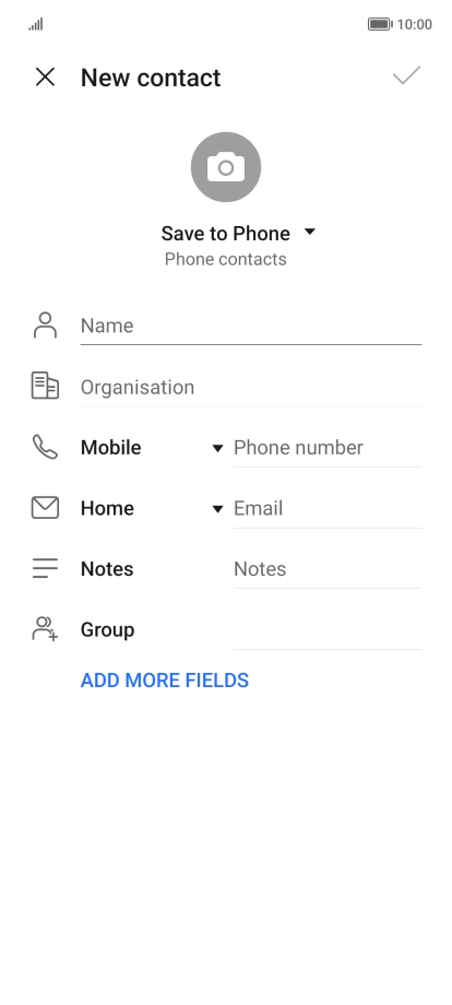 Press the drop down list next to 