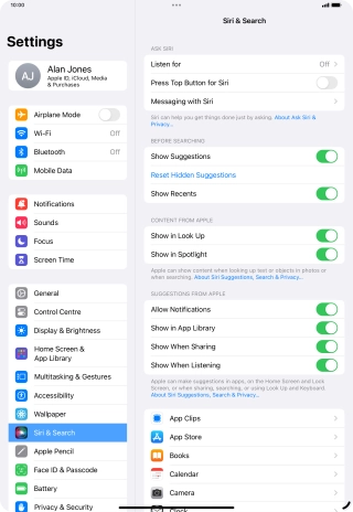 Press the indicator next to Press the indicator next to