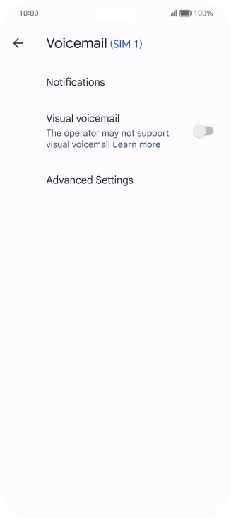 Press Advanced Settings.