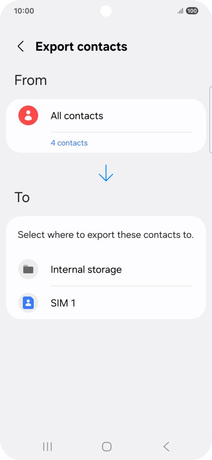 Press the name of the SIM.