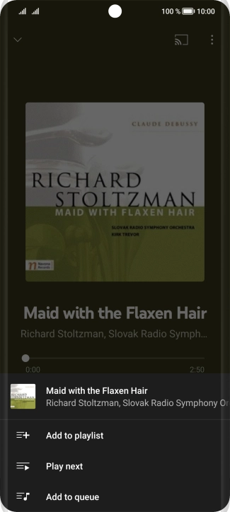 Press Add to playlist.