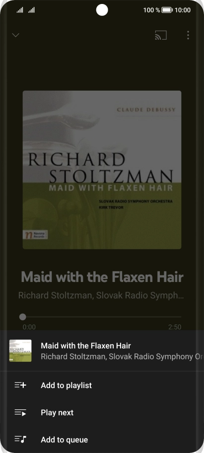 Press Add to playlist.