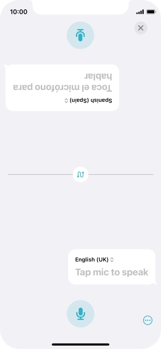 Press the end icon to end two-way view.