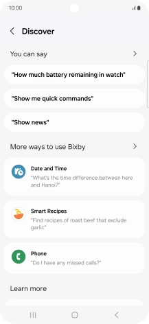 Press You can say for more examples.