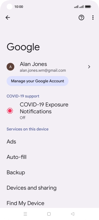 Press Find My Device.