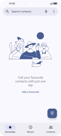 Press the menu icon.