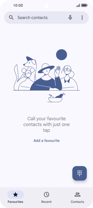 Press the menu icon.
