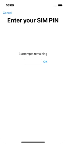 If your SIM is locked, key in your PIN and press OK.