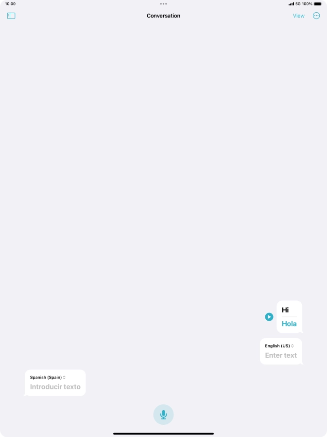 Press the menu icon.