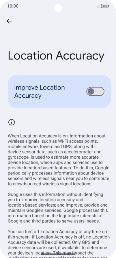 If you press the indicator next to 