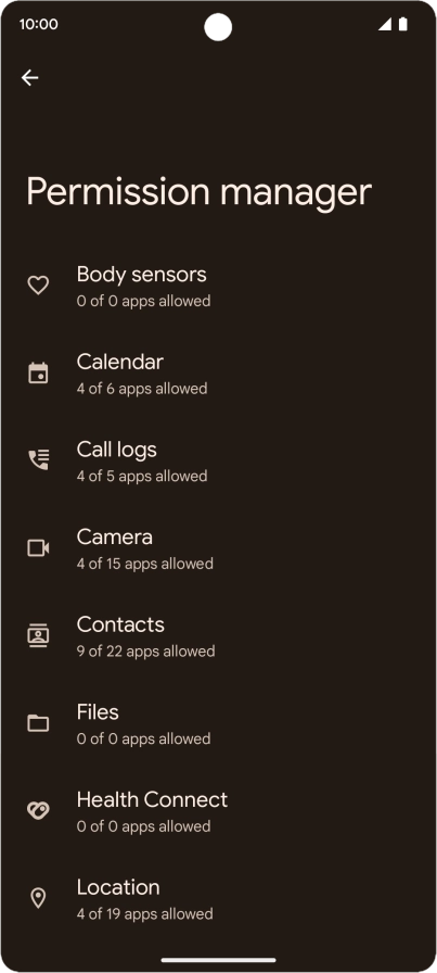 Press the required phone function.