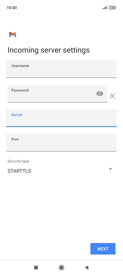 Press the field below 