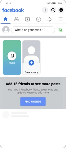 Press the text input field.