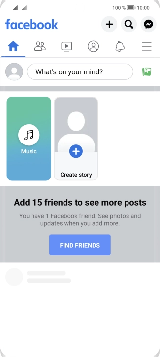 Press the text input field.