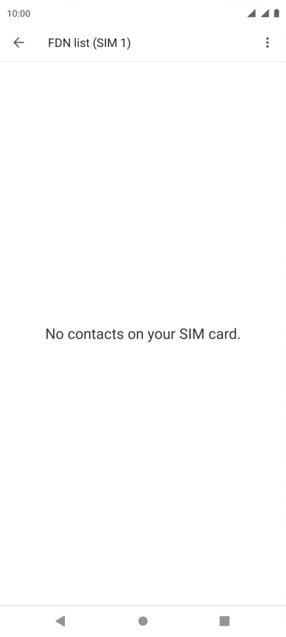 Press the menu icon.