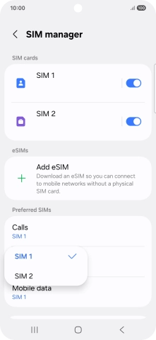 Press the required price plan. Press the required price plan.