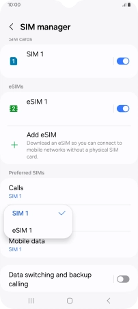Press the required price plan.