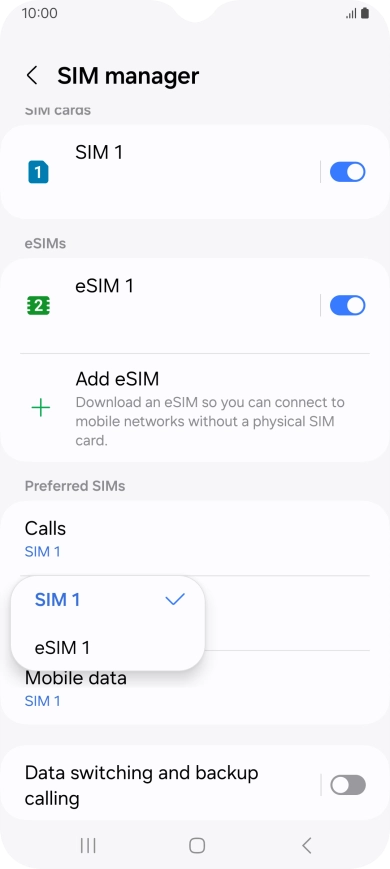 Press the required price plan.